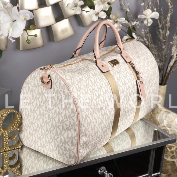 Michael Kors Logo Weekender Travel Duffle Bag - Picture 4 of 8